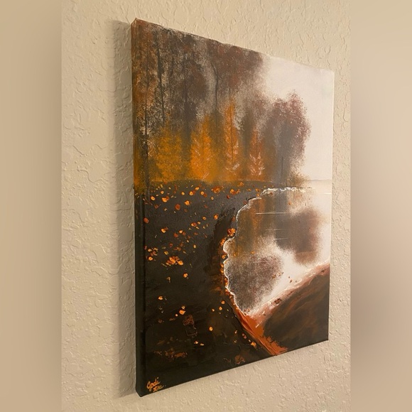 Original Abstract Fall Landscape Painting - Picture 4 of 5